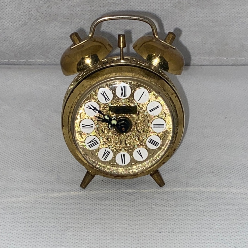 Vintage Gold Alarm Clock